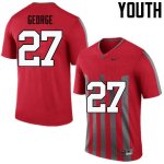 Youth Ohio State Buckeyes #27 Eddie George Throwback Nike NCAA College Football Jersey For Fans EXG8544FI